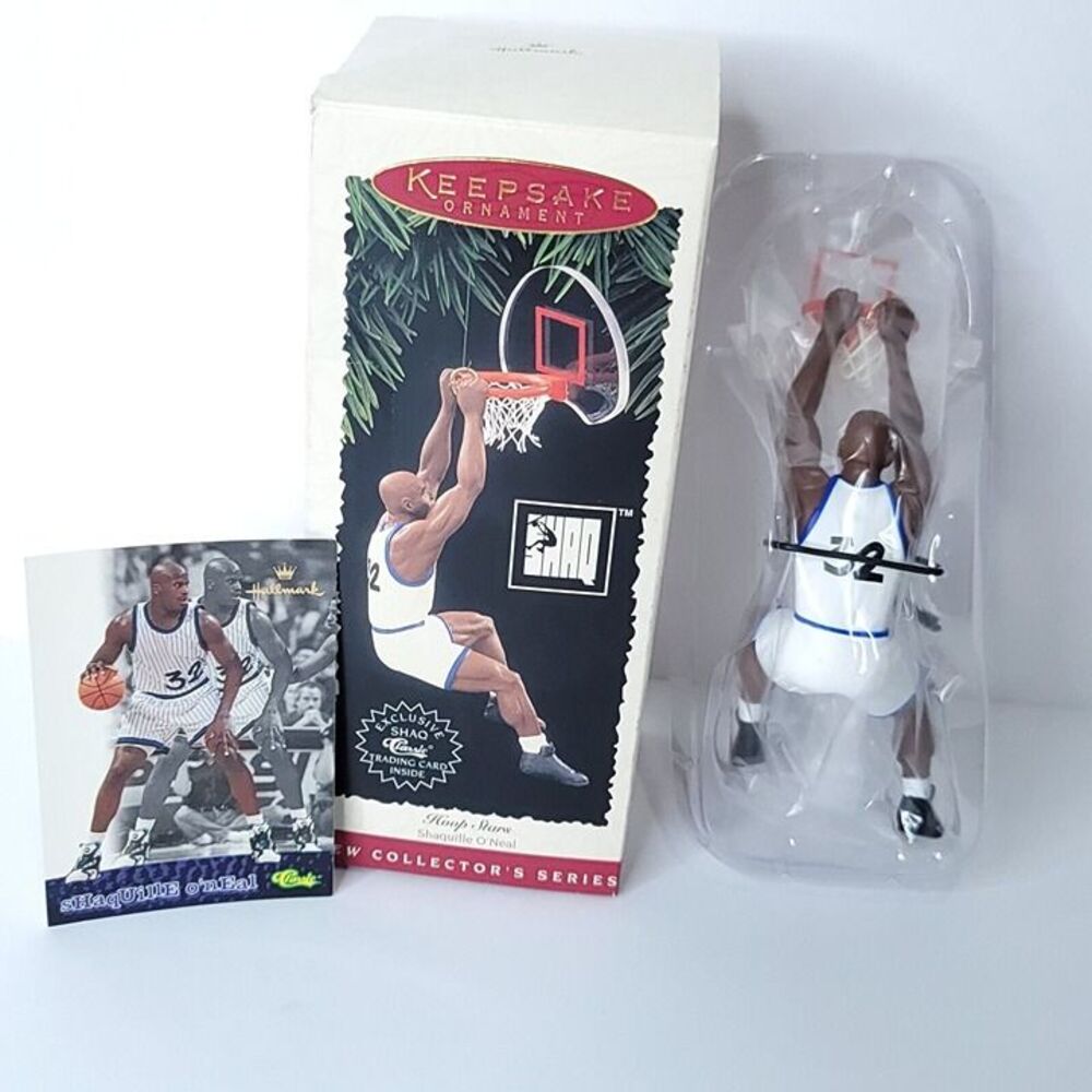 Hallmark Keepsake Shaq NBA Hoop Stars Xmas Ornament Shaquille O’Neal With Card